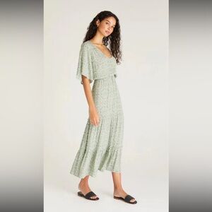 XS Z SUPPLY shanna medallion midi dress in tropical teal